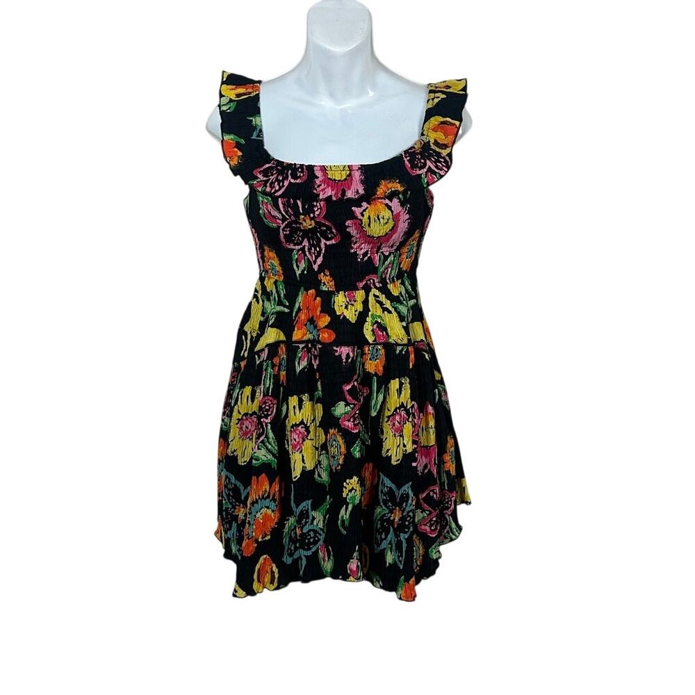 Urban Outfitters Aubrey Floral Off-Shoulder Mini Dress size S NWT